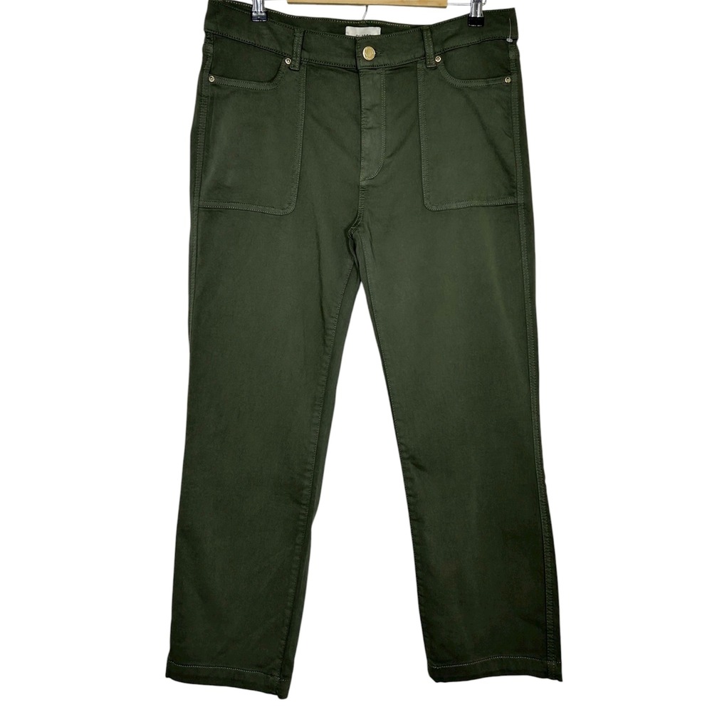 DL1961 Mara Straight Instasculp Ankle jeans in Dark Olive Green Soft Jeans 31
